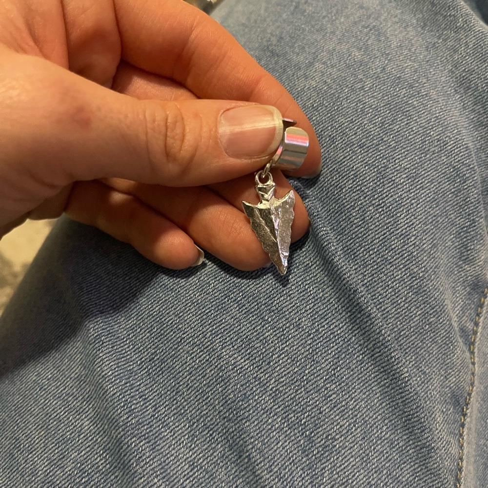 Silver Arrowhead Ear Cuff